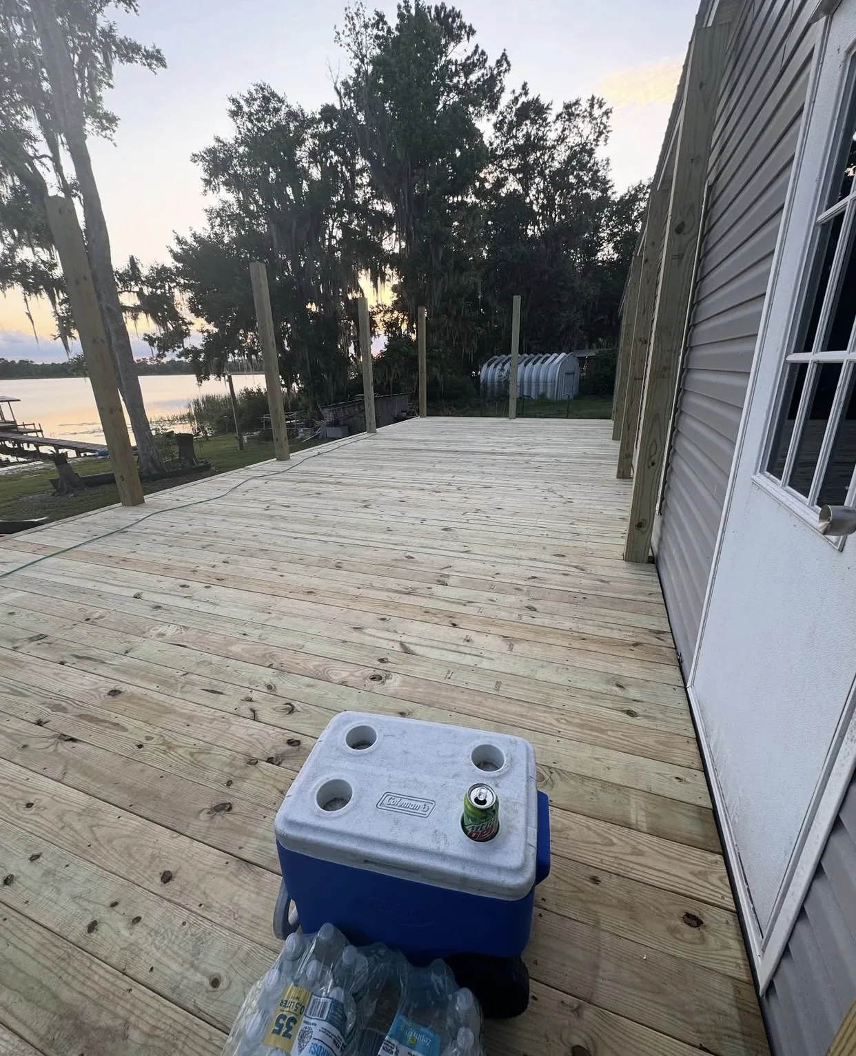 Tampa custom wood deck installation - new deck boards