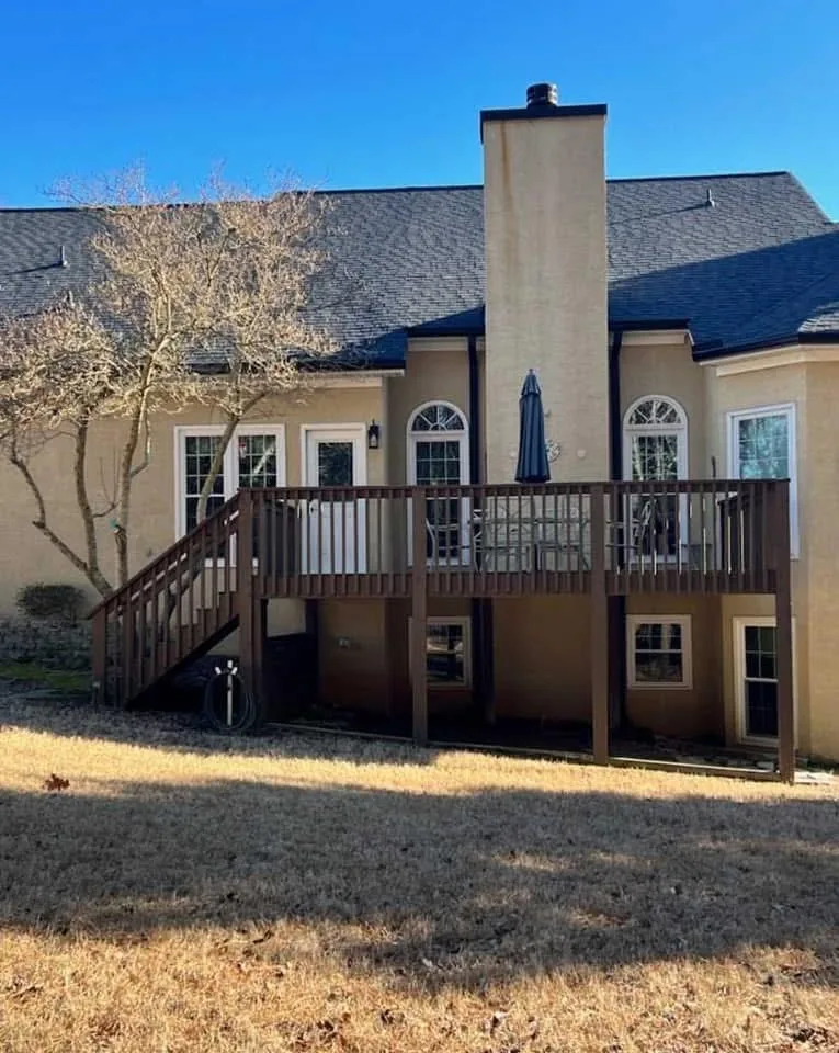 Tampa deck builders - two story home deck installation